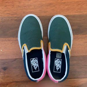 Multicolour vans slip ons size 36 women's